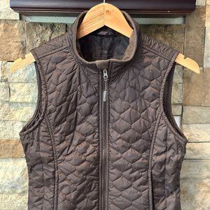 L.L. Bean Brown Quilted Girls Vest Medium 10-12